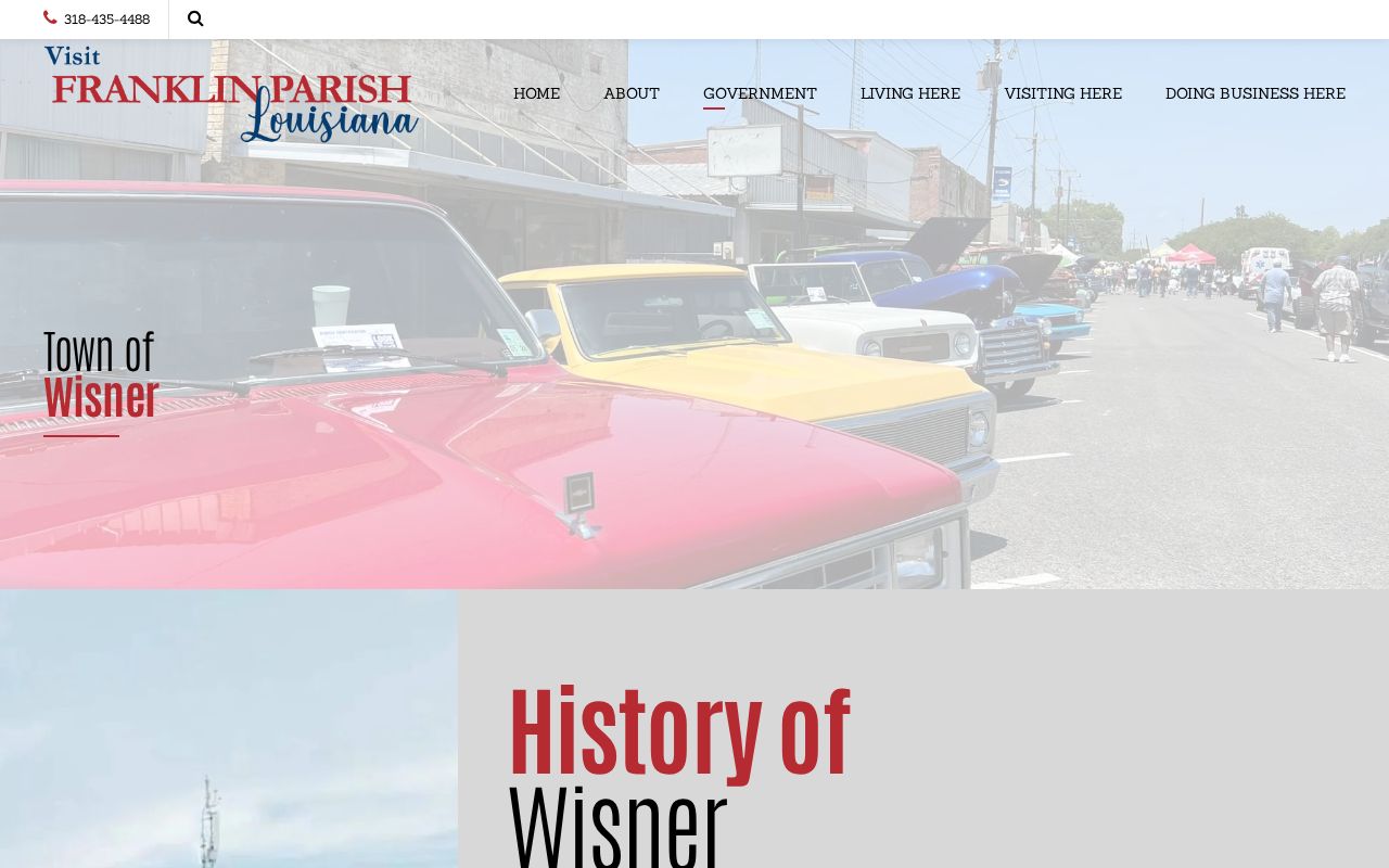 Wisner criminal records Town Hall and police information